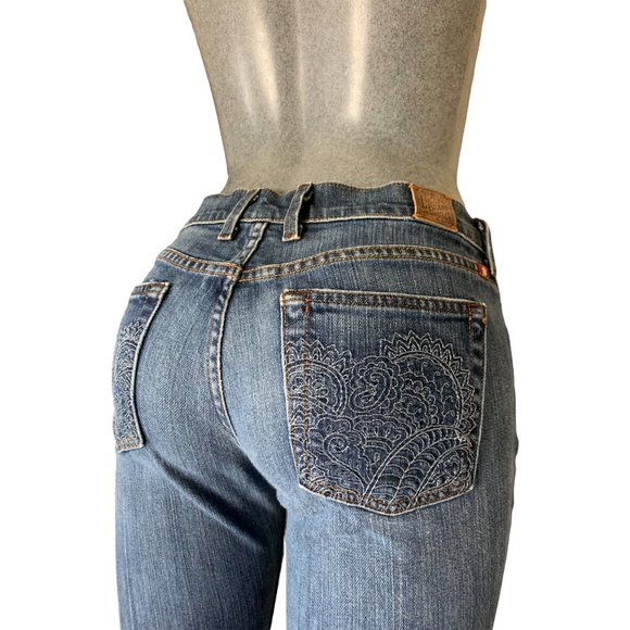 Lucky Brand Boot Cut Womens Jeans Tag 6 Blue Flared Mid-Rise W29xL31 Denim - Picture 12 of 12